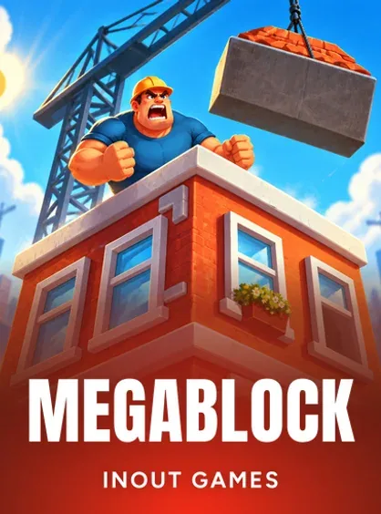 MegaBlock de InOut Games abierto en la pantalla de un teléfono móvil